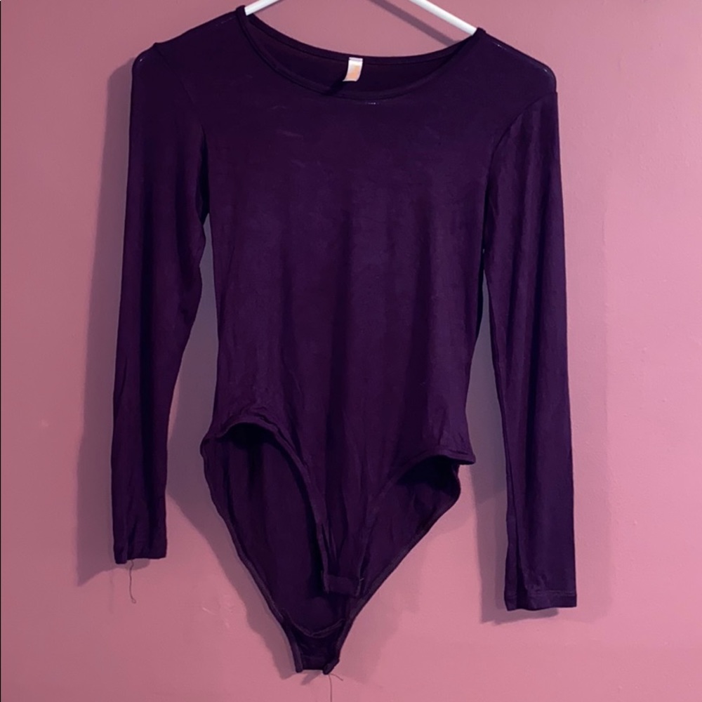 Long Sleeve Purple Bodysuit